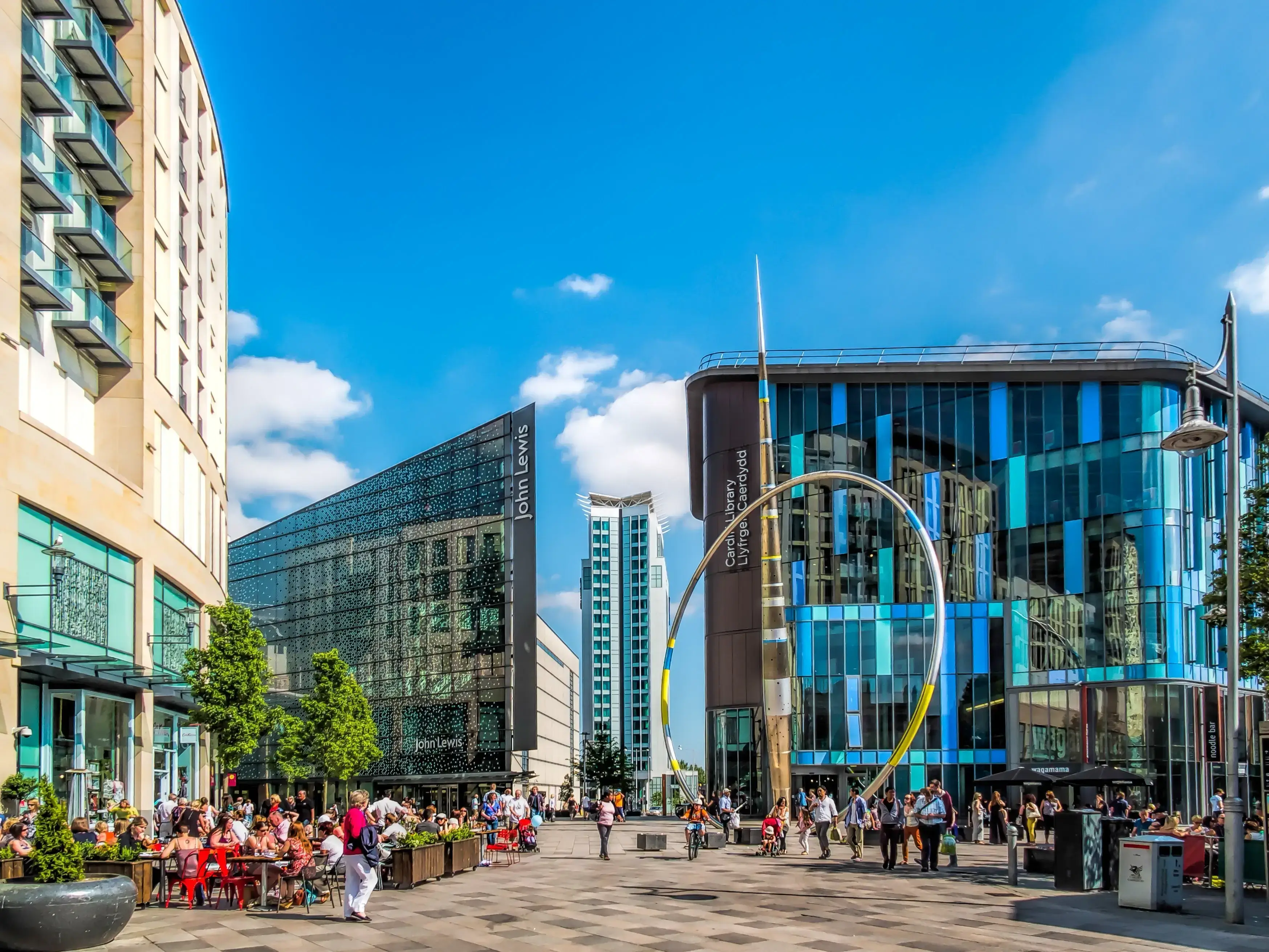 Cardiff city centre architecture