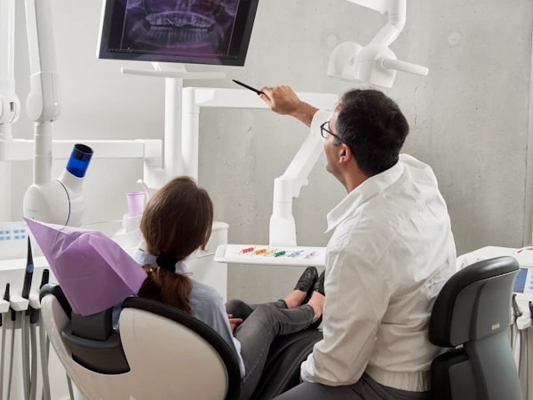 Dental clinic reception desk