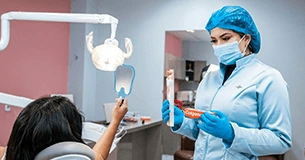 Modern dental clinic interior