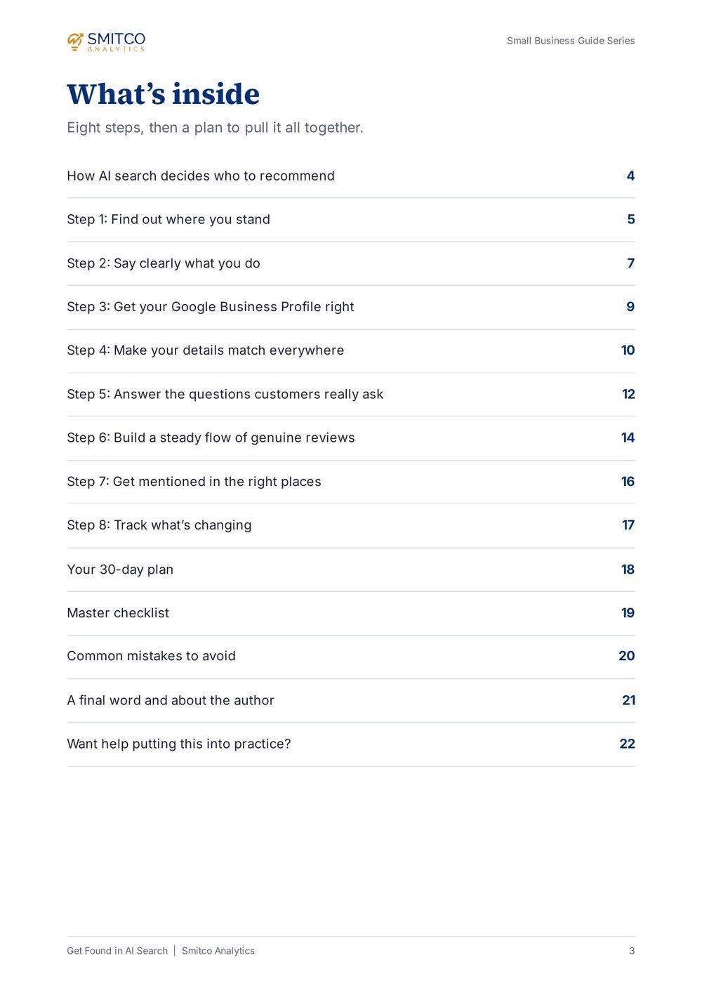 Preview page 3 of Get Found in AI Search