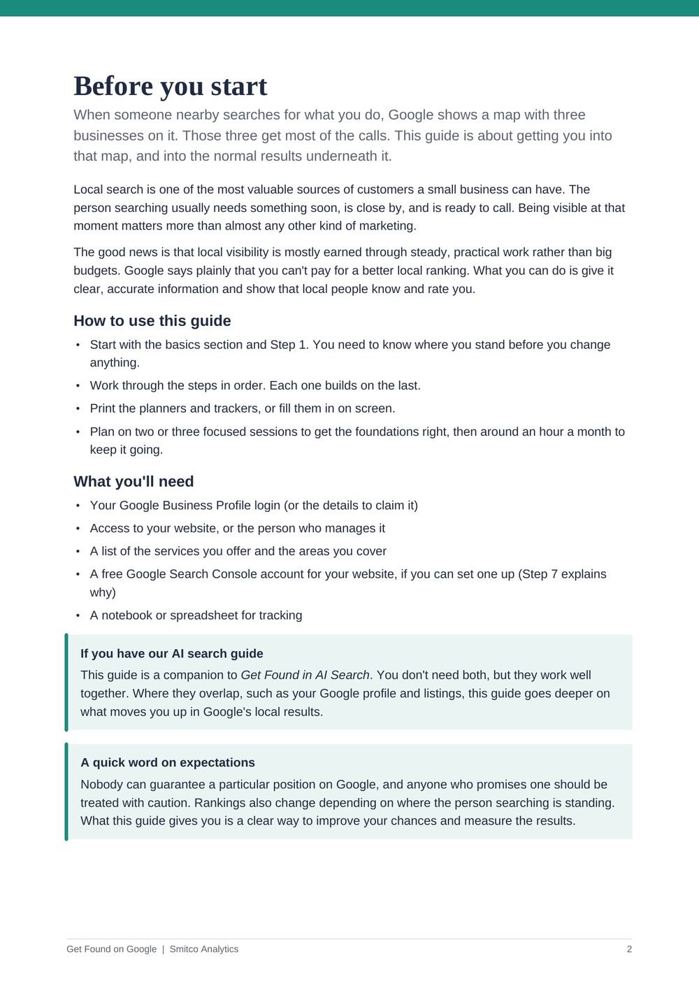 Preview page 2 of Get Found on Google