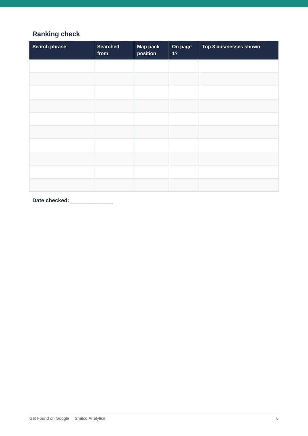 Preview page 6 of Get Found on Google